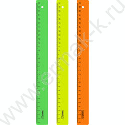 Линейка пл 30см неон/ ассорти | Фото 2