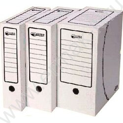 Короб архивный 100мм гофрокартон /белый | Фото 1