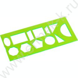 Трафарет геометрич. фигур | Фото 2