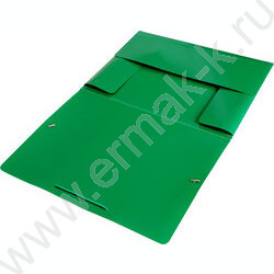Папка на резинках зеленая 30мм 0,5мм | Фото 2