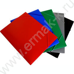 Папка на резинках зеленая 30мм 0,5мм | Фото 3