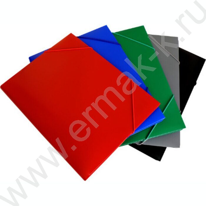 Папка на резинках зеленая 30мм 0,5мм | Фото 3