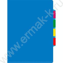 Папка уголок А4 3уровн ассорти 0,15мм | Фото 3