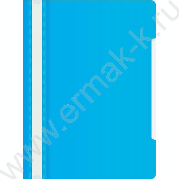 Скоросшиватель пл голубой прозрач.верх.лист | Фото 1