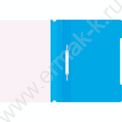 Скоросшиватель пл голубой прозрач.верх.лист | Фото 3