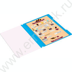 Скоросшиватель пл голубой прозрач.верх.лист | Фото 6