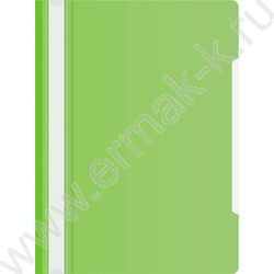 Скоросшиватель пл салатовый прозрач.верх.лист | Фото 1