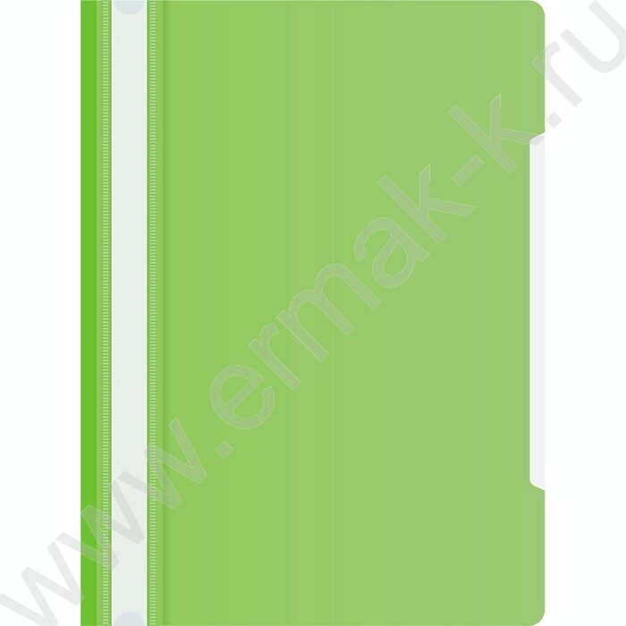 Скоросшиватель пл салатовый прозрач.верх.лист | Фото 1