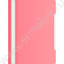 Скоросшиватель пл розовый прозрач.верх.лист | Фото 1