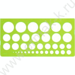Трафарет "Окружностей" 1-36мм | Фото 1