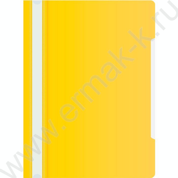 Скоросшиватель пл желтый прозрач.верх.лист | Фото 1