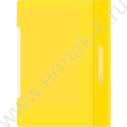 Скоросшиватель пл желтый прозрач.верх.лист | Фото 2