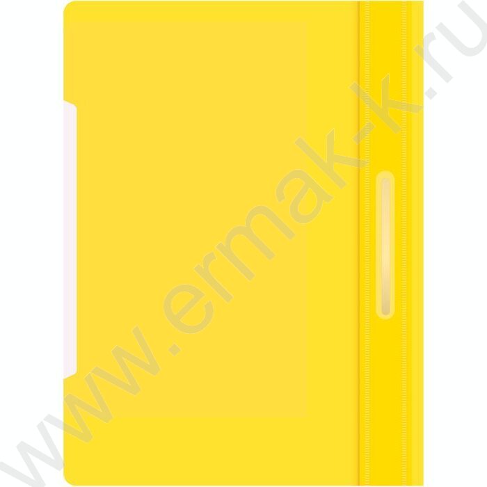 Скоросшиватель пл желтый прозрач.верх.лист | Фото 2