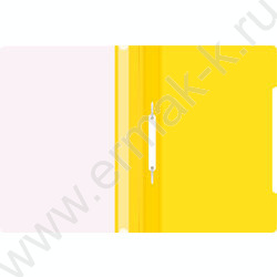 Скоросшиватель пл желтый прозрач.верх.лист | Фото 3