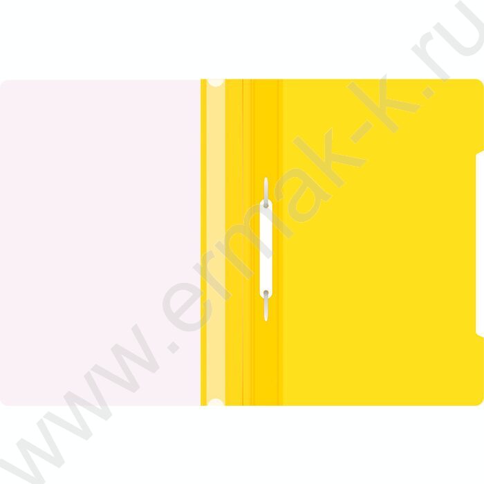 Скоросшиватель пл желтый прозрач.верх.лист | Фото 3
