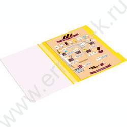 Скоросшиватель пл желтый прозрач.верх.лист | Фото 6