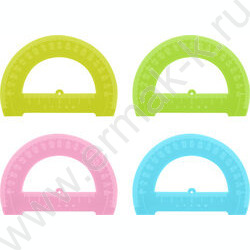 Транспортир 180*12см Cristal флюор /ассорти | Фото 1