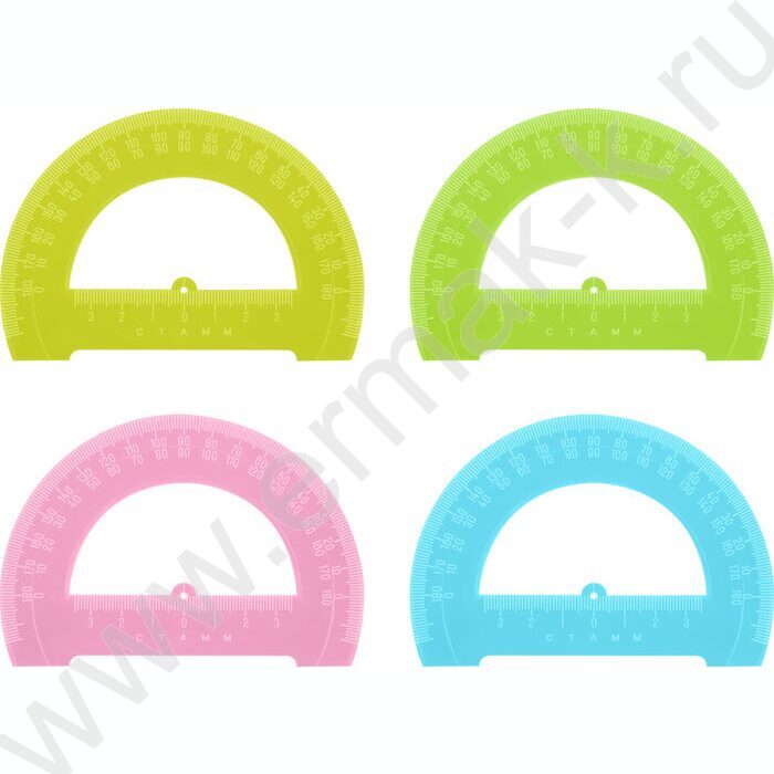 Транспортир 180*12см Cristal флюор /ассорти | Фото 1