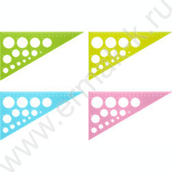 Треугольник пл. 30*19см с окружностями | Фото 1