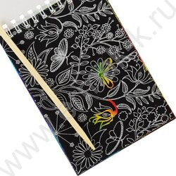 Набор д/творчества Гравюра в книге 10*12см 12л с контуром, деревянная палочка в комплекте | Фото 2