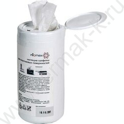 Чистящие салфетки д/пласт.поверхностей /100шт в тубе влажные | Фото 2