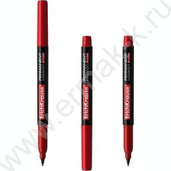 Маркер перм. /красный/ 1мм P-100   | Фото 1