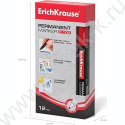 Маркер перм. /красный/ 1мм P-100   | Фото 5