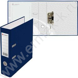Файл 80мм PP собранный метал.окантовка синий с карманом | Фото 2