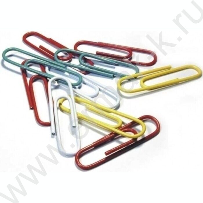 Скрепки 33мм /100шт цветные | Фото 1