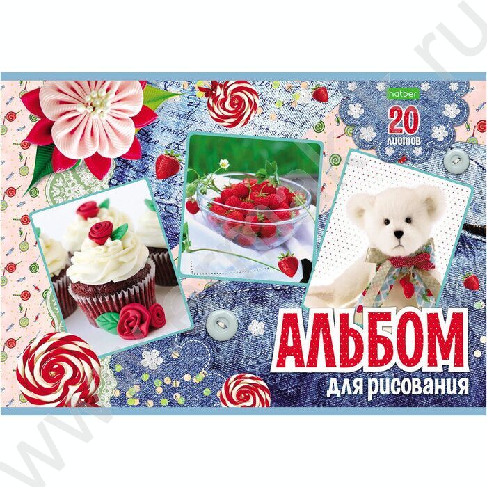 Альбом д/рисования 20л "Для девочек" 5видов | Фото 5