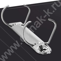 Папка 2 D-образных кольца 40мм черная 0,8мм карман внутренний и торцевой | Фото 3