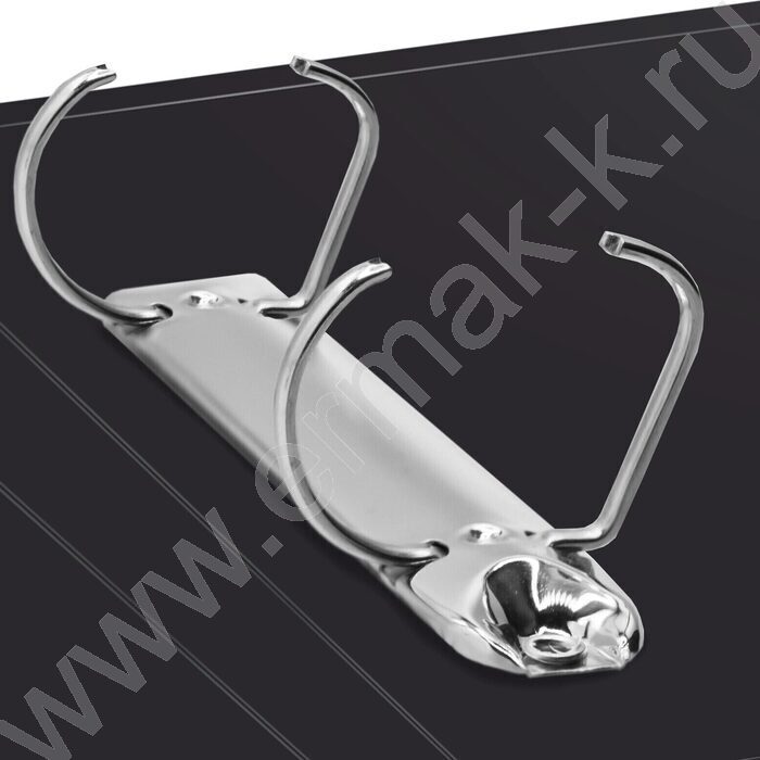 Папка 2 D-образных кольца 40мм черная 0,8мм карман внутренний и торцевой | Фото 3