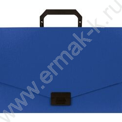 Папка-портфель с замком 1отд. синий А4 | Фото 1