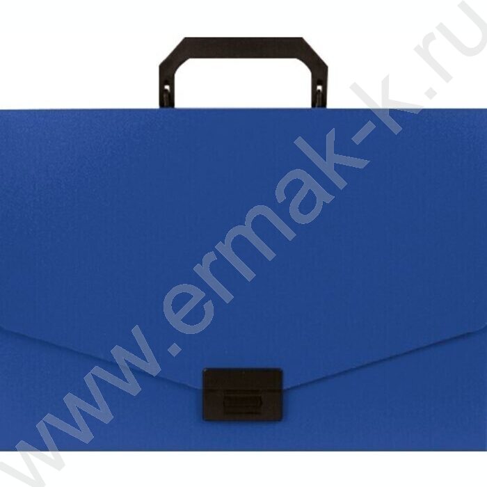 Папка-портфель с замком 1отд. синий А4 | Фото 1