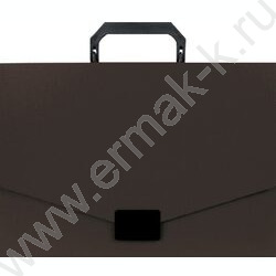 Папка-портфель с замком 1отд. черный А4 | Фото 1