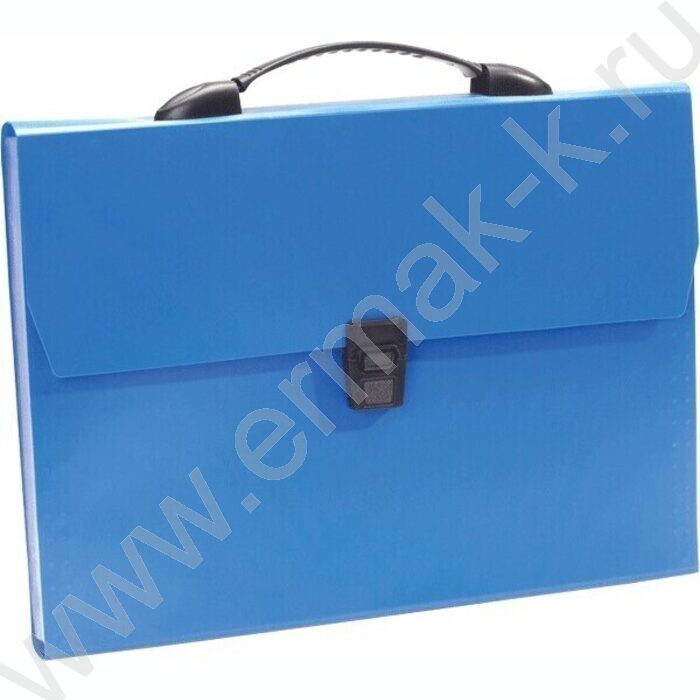 Папка-портфель с замком "Daily" 1отд. синий А4 | Фото 1