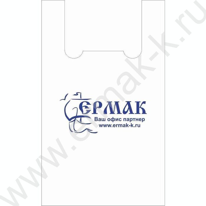 Пакет-майка Ермак 70*42+20 25мкм /Люкс Пакет/ | Фото 1