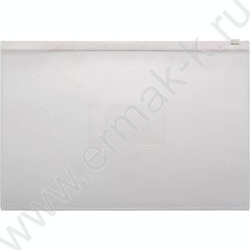 Папка-конверт на молнии А4 ZIP карм.для визит. белая | Фото 1