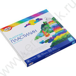 Пластилин  24цв 480г Классический+стек к/к | Фото 1