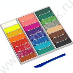 Пластилин  24цв 480г Классический+стек к/к | Фото 2