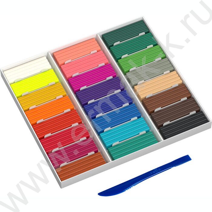 Пластилин  24цв 480г Классический+стек к/к | Фото 2