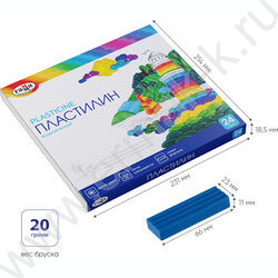 Пластилин  24цв 480г Классический+стек к/к | Фото 4