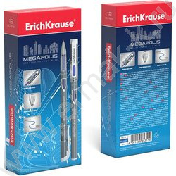 Ручка гелевая синяя 0,5мм  Megapolis | Фото 2