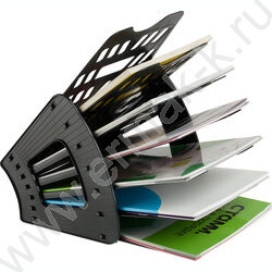 Лоток вертикально-гориз. разборный /чёрный/ 6отд. | Фото 8