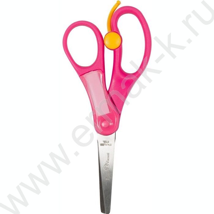 Ножницы 13,5см детские Springcut /с возвратным механизмом и окошком для подписи/блистер,европодвес | Фото 1