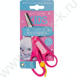 Ножницы 13,5см детские Springcut /с возвратным механизмом и окошком для подписи/блистер,европодвес | Фото 3
