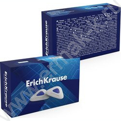 Ластик белый треугольный "Smart Triangle" с синим держателем | Фото 3