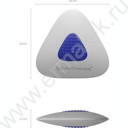 Ластик белый треугольный "Smart Triangle" с синим держателем | Фото 4