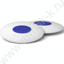 Ластик белый овальный "Smart Oval" с синим держателем | Фото 1