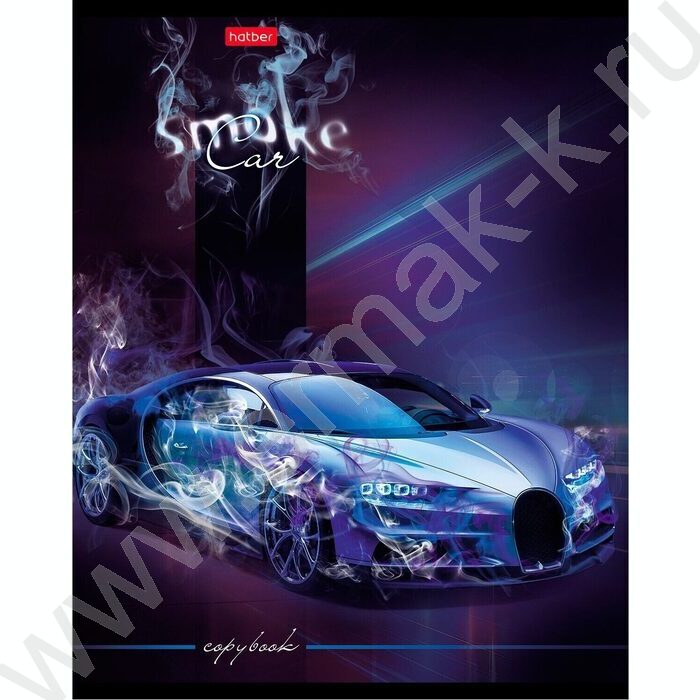 Тетрадь  48л клетка "АвтоСтихии" /3D лак/ 5видов | Фото 2